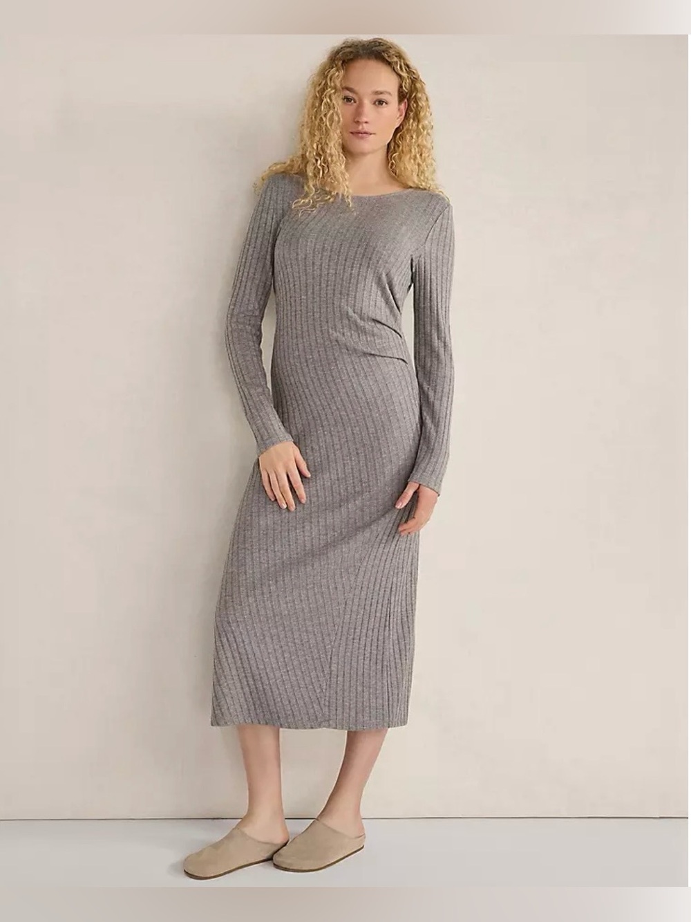 Haven Well Within Drapey Ribbed Dress